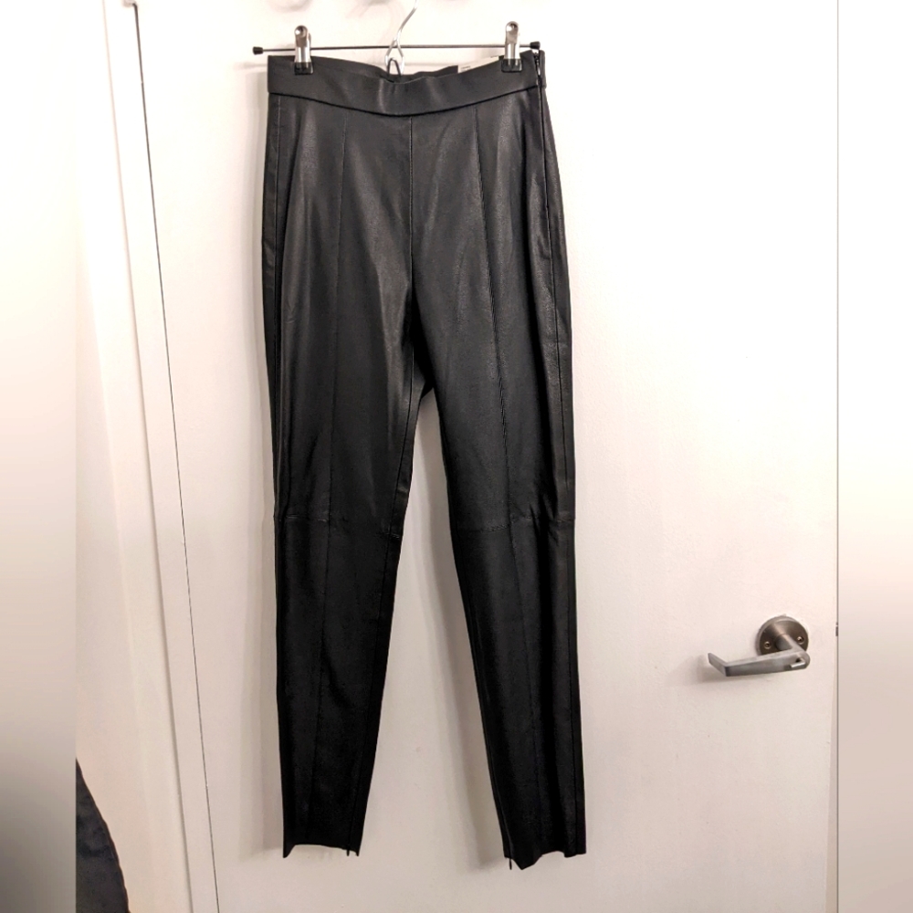 SOLD Zara Pleather High Rise Leggings SZ S